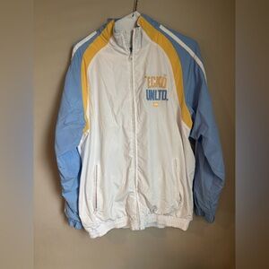 Vintage Ecko Unlimited Colorblock Windbreaker Jacket Yellow/Blue/White Size XL